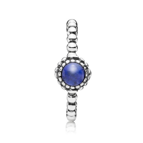 Pandora Birthday Blooms Ring, September, Lapis Lazuli Pandora Birthday Blooms Ring, September, Lapis Lazuli
