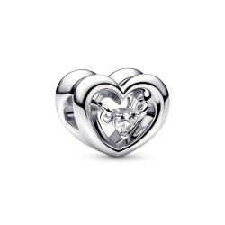Pandora Radiant Heart & Floating Stone Charm Pandora Radiant Heart & Floating Stone Charm
