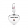 Pandora Pink Heart Labyrinth Dangle Charm Pandora Pink Heart Labyrinth Dangle Charm