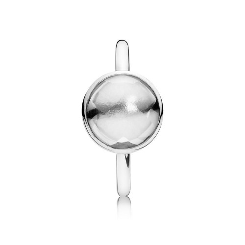 Pandora Poetic Droplet Ring, Clear CZ Pandora Poetic Droplet Ring, Clear CZ