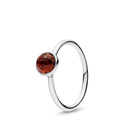 Pandora January Droplet Ring, Garnet Pandora January Droplet Ring, Garnet