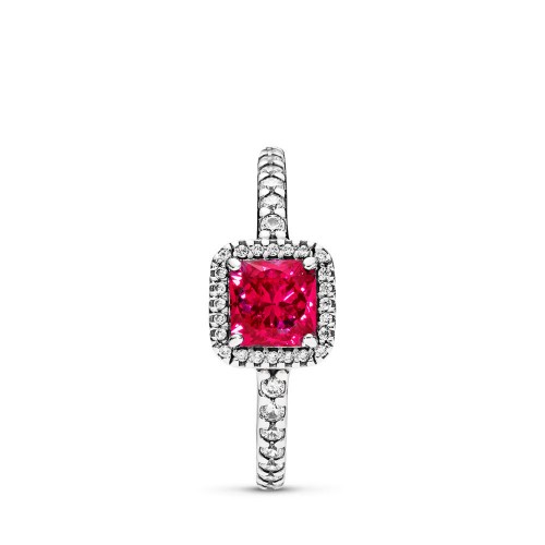 Pandora Timeless Elegance Ring, Synthetic Ruby Pandora Timeless Elegance Ring, Synthetic Ruby