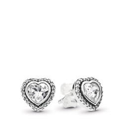 Pandora Sparkling Love Stud Earrings