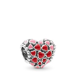 Pandora Red & Pink Hearts Charm