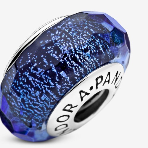 Pandora Faceted Blue Murano Glass Charm Pandora Faceted Blue Murano Glass Charm