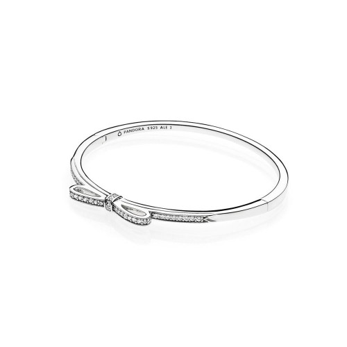Pandora Sparkling Bow Bangle Pandora Sparkling Bow Bangle