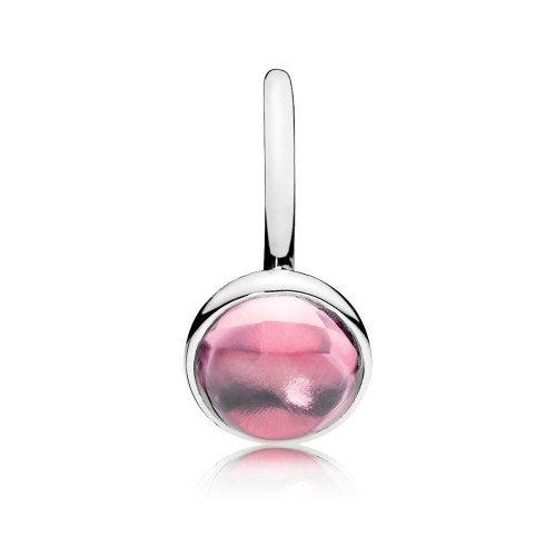 Pandora Poetic Droplet Ring, Pink CZ Pandora Poetic Droplet Ring, Pink CZ