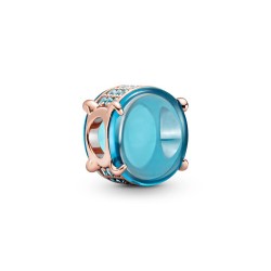 Pandora Blue Oval Cabochon Charm Pandora Blue Oval Cabochon Charm