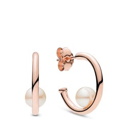 Pandora Contemporary Pearls Hoop Earrings