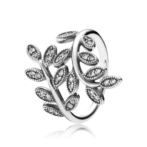 Pandora Sparkling Leaves Ring, Clear CZ Pandora Sparkling Leaves Ring, Clear CZ