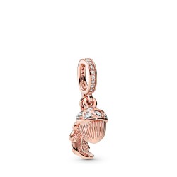 Pandora Acorn & Leaf Dangle Charm