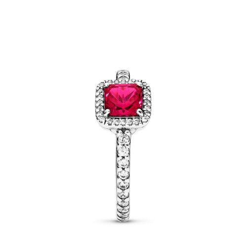 Pandora Timeless Elegance Ring, Synthetic Ruby Pandora Timeless Elegance Ring, Synthetic Ruby