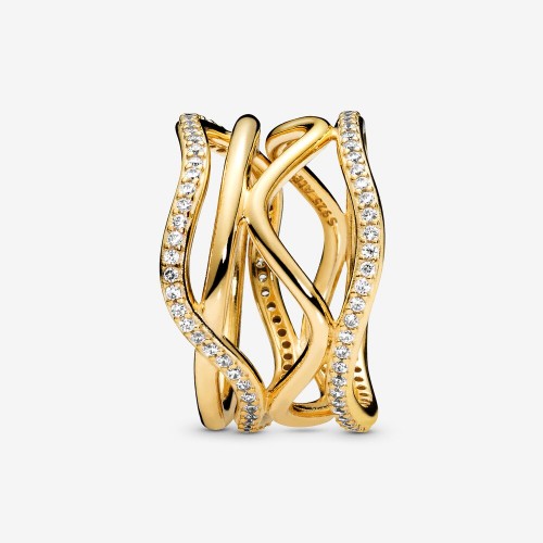 Pandora Swirling Lines Ring Pandora Swirling Lines Ring