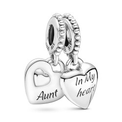 Pandora Aunt & Niece Split Heart Dangle Charm Pandora Aunt & Niece Split Heart Dangle Charm