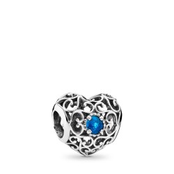 Pandora December Signature Heart Charm