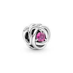 Pandora October Pink Eternity Circle Charm Pandora October Pink Eternity Circle Charm