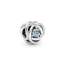 Pandora March Sea Aqua Blue Eternity Circle Charm Pandora March Sea Aqua Blue Eternity Circle Charm