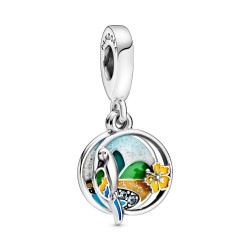 Pandora Brazil Beach & Parrot Dangle Charm Pandora Brazil Beach & Parrot Dangle Charm