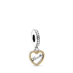 Pandora Family Script Dangle Charm