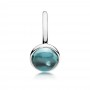 Pandora Poetic Droplet Ring, Aqua Blue Crystal Pandora Poetic Droplet Ring, Aqua Blue Crystal