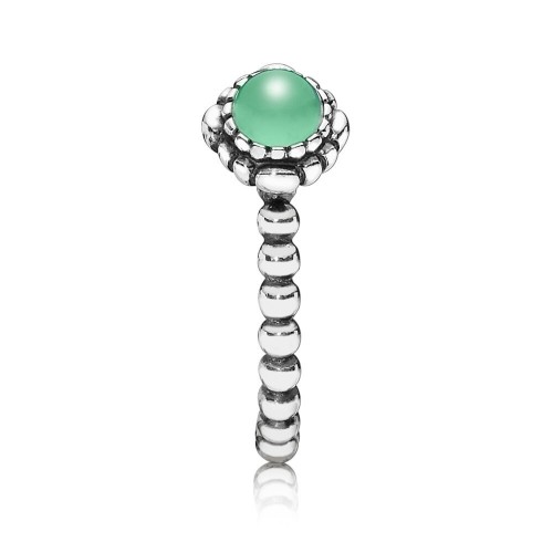 Pandora Birthday Blooms Ring, May, Chrysoprase Pandora Birthday Blooms Ring, May, Chrysoprase