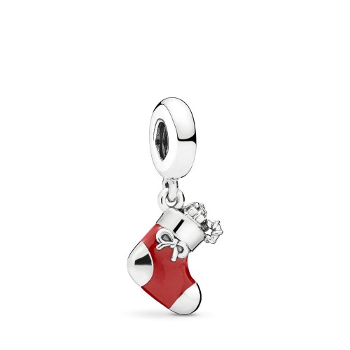 Pandora Festive Stocking Dangle Charm Pandora Festive Stocking Dangle Charm