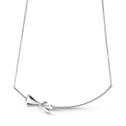 Pandora Brilliant Bow Necklace