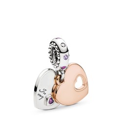 Pandora Two Hearts Dangle Charm Pandora Two Hearts Dangle Charm