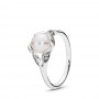 Pandora Luminous Leaves Ring, White Pearl & Clear CZ Pandora Luminous Leaves Ring, White Pearl & Clear CZ