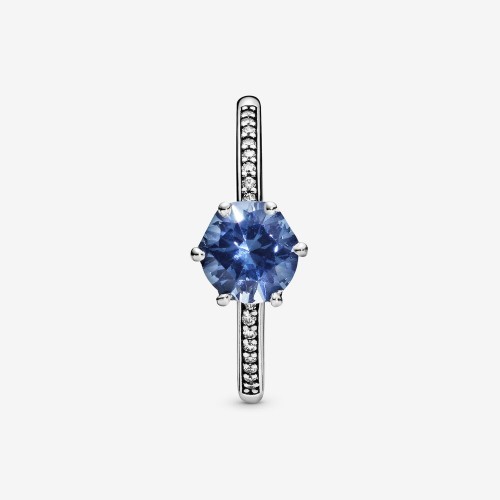 Pandora Blue Sparkling Crown Ring Pandora Blue Sparkling Crown Ring