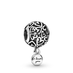 Pandora Openwork Love Hearts Charm