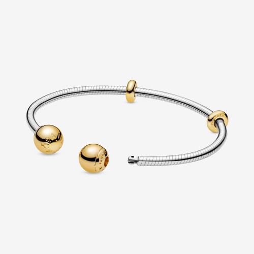 Pandora Moments Snake Chain Style Open Bangle Pandora Moments Snake Chain Style Open Bangle