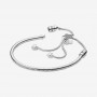 Pandora Moments Pavé Star and Snake Chain Sliding Bracelet Pandora Moments Pavé Star and Snake Chain Sliding Bracelet