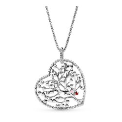 Pandora Family Tree Heart Necklace