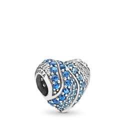 Pandora Aqua Heart Charm Pandora Aqua Heart Charm