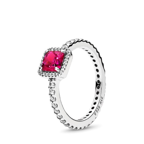 Pandora Timeless Elegance Ring, Synthetic Ruby Pandora Timeless Elegance Ring, Synthetic Ruby