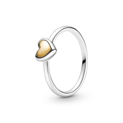Pandora Domed Golden Heart Ring Pandora Domed Golden Heart Ring