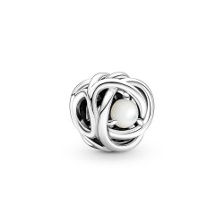 Pandora June White Mother of Pearl Eternity Circle Charm Pandora June White Mother of Pearl Eternity Circle Charm