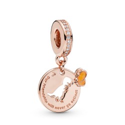 Pandora Dinosaur & Butterfly Friendship Dangle Charm