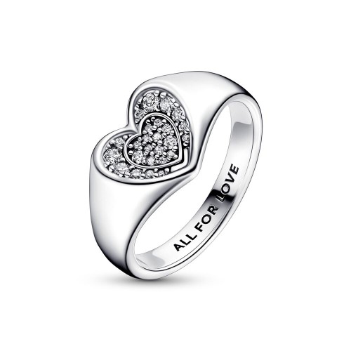 Pandora Radiant Heart Pavé Signet Ring Pandora Radiant Heart Pavé Signet Ring