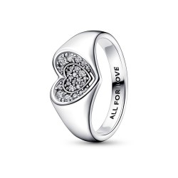 Pandora Radiant Heart Pavé Signet Ring Pandora Radiant Heart Pavé Signet Ring