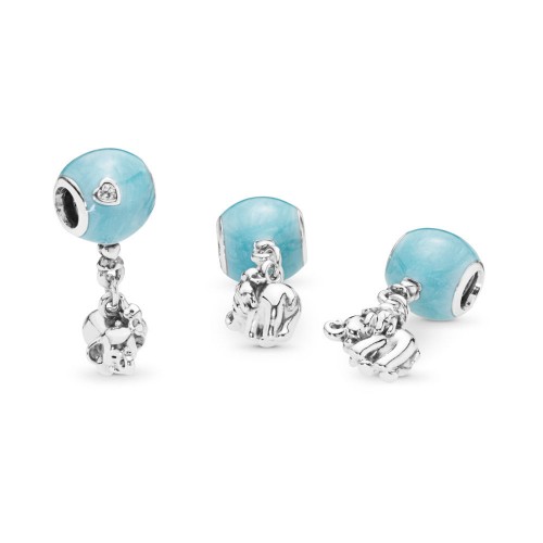 Pandora Elephant & Blue Balloon Dangle Charm Pandora Elephant & Blue Balloon Dangle Charm