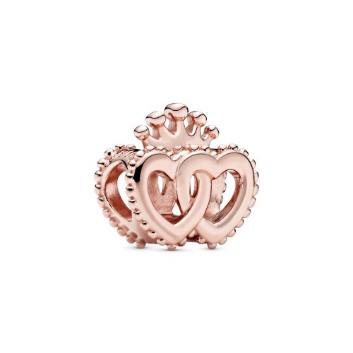 Pandora Crown and Entwined Hearts Charm