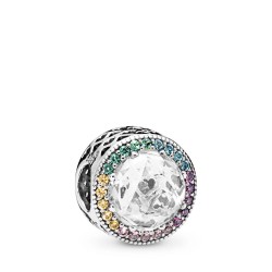 Pandora Multi-Color Radiant Hearts Charm