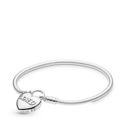 Pandora You Are Loved Heart Padlock Bracelet