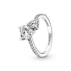Pandora Double Heart Sparkling Ring Pandora Double Heart Sparkling Ring
