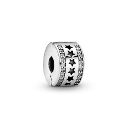 Pandora Row of Stars Clip Charm