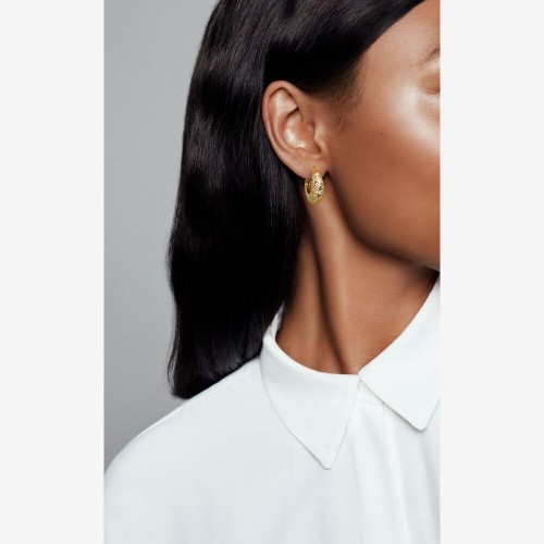 Pandora Sparkling Pattern Hoop Earrings Pandora Sparkling Pattern Hoop Earrings