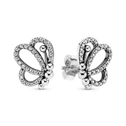 Pandora Sparkling Openwork Butterfly Stud Earrings