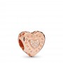 PANDORA Signature Heart Charm PANDORA Signature Heart Charm